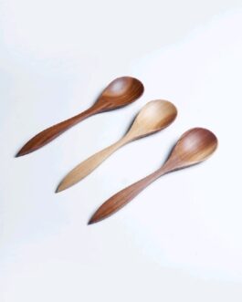 Sendok Kayu Sawo Taper Shape  (Bebek)