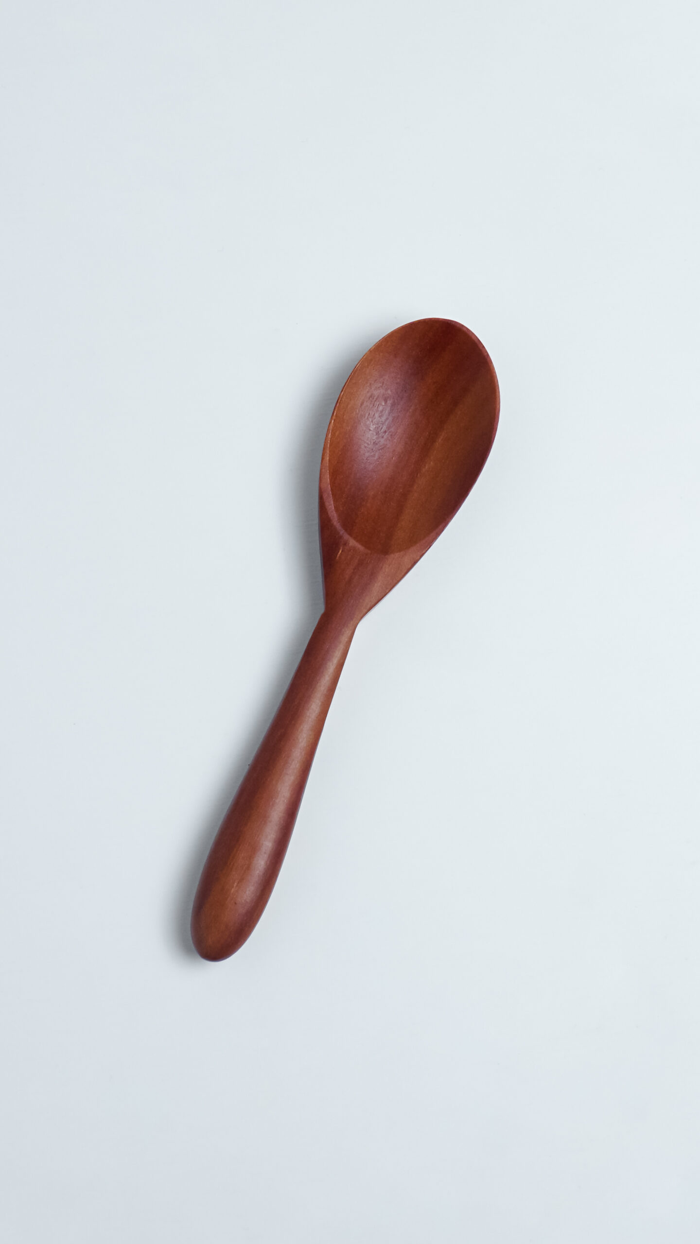 Sendok Kayu Natural Heart Shape