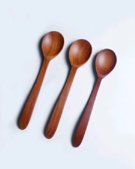 Sendok Kayu Junior Round Scoop