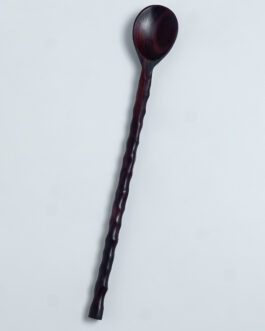 Sendok Kayu Hitam Pegangan Spiral