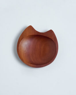 Piring Kayu Mini Motif Meong