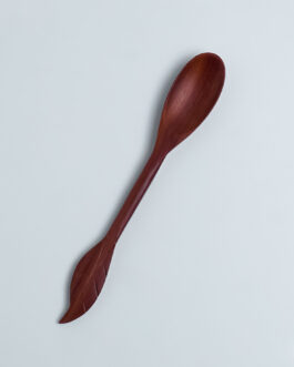 Sendok Kayu Bumbu Pegangan Daun