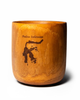 Gelas Jati Sulawesi 10x9cm