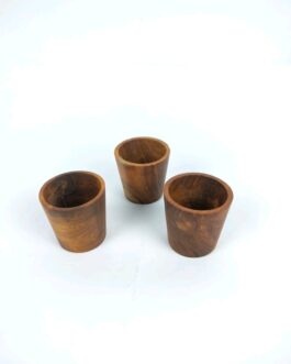 Gelas Kayu Sloki 5X5Cm ( 25Ml )