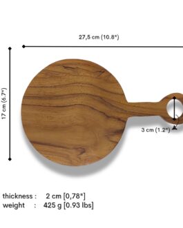 Wooden  Loop Handle Board Teak Wood