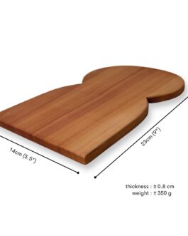 Wooden English Breakfast Bread Shape Board