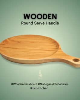Wooden Round Serve Handle Board