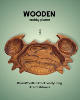 Wooden Singaporean Crab Sauce Platter