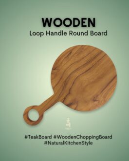 Wooden  Loop Handle Board Teak Wood