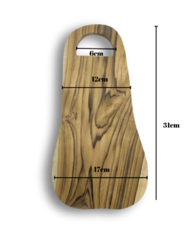 Talenan Kayu Jati Model Alpukat