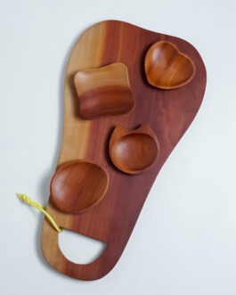 Paket Piring Kayu Mini Segala Bentuk