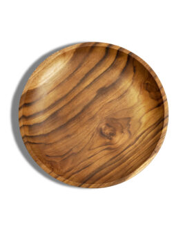 Piring Kayu Jati 22 Cm Teak Wood