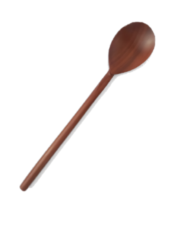 Sendok Kayu Sawo Ala Korea Panjang 21 Cm