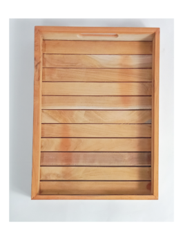 Nampan Kayu Jati Special Design 26X36X5Cm