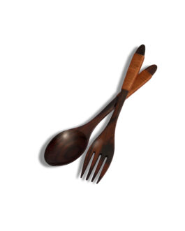 Sendok Garpu Makan Sujeo Kayu 18Cm