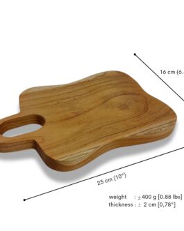 Wooden  Wave Edge Board Teak Wood