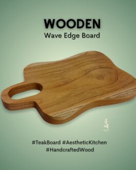 Wooden  Wave Edge Board Teak Wood