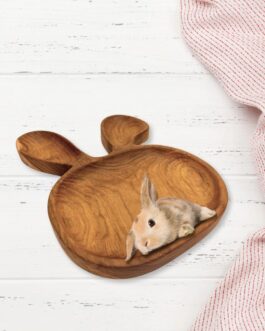 Wooden Wonder Bunny Platter